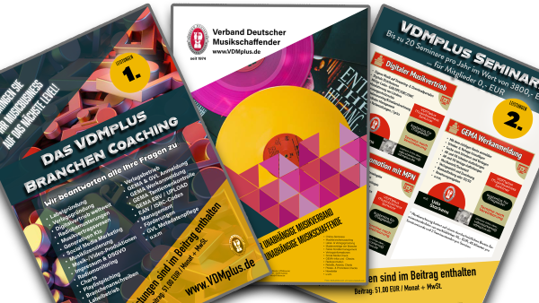 VDMplus kostenlose Infos zur Mitgliedschaft und Musikbranche
